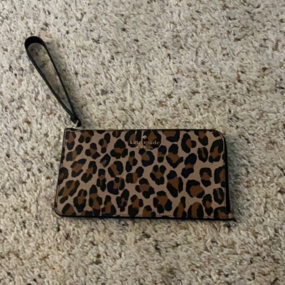 Kate Spade Brown and Black Key and Card Holder